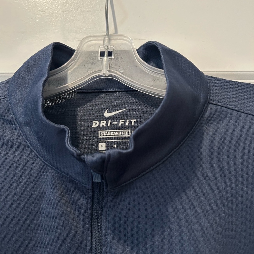 Nike Ole Miss Men's Blue Dri-FIT Quarter-Zip Pullover - Picture 3 of 7